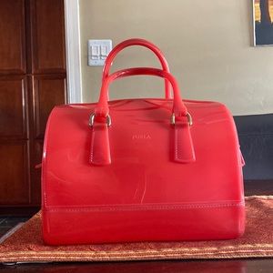 Furla Red Satchel Bag